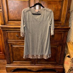 Vintage Juicy Couture Gray Sequin Dress Made in Hong Kong L